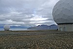 Radary se zátokou Adventfjorden