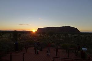 Sunset nad Uluru