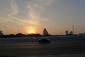 Východ slunce v Dubaji